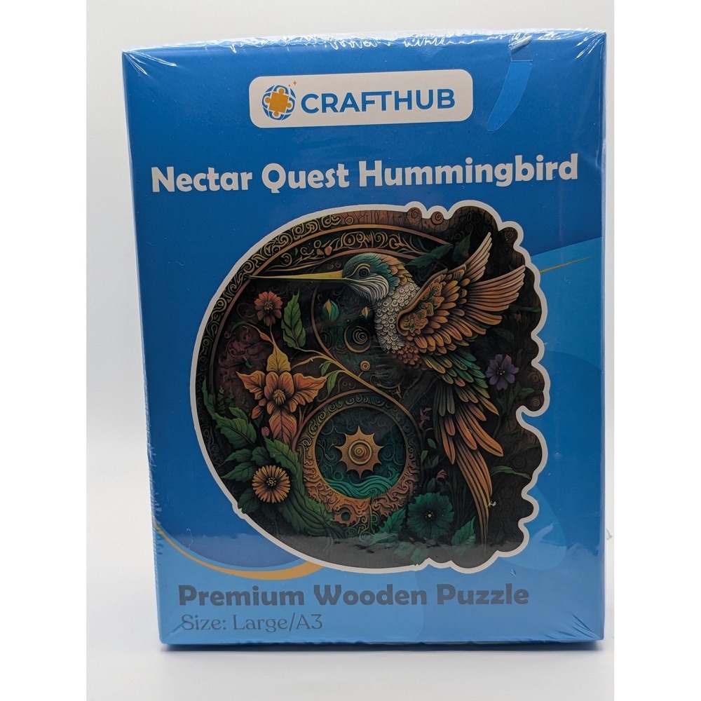 Crafthub Nectar Quest Hummingbird Premium Wooden Puzzle Large A3 New